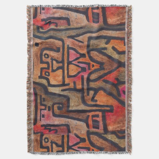 クレー抽象芸術フォレスト表現主義アモダンート スローブランケット (正面縦)