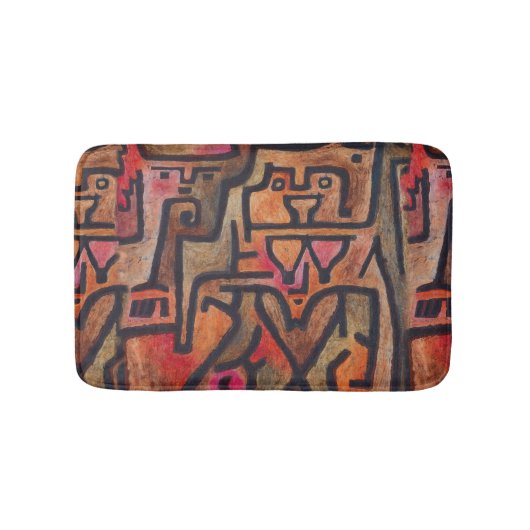 クレー抽象芸術フォレスト表現主義アモダンート バスマット (正面)