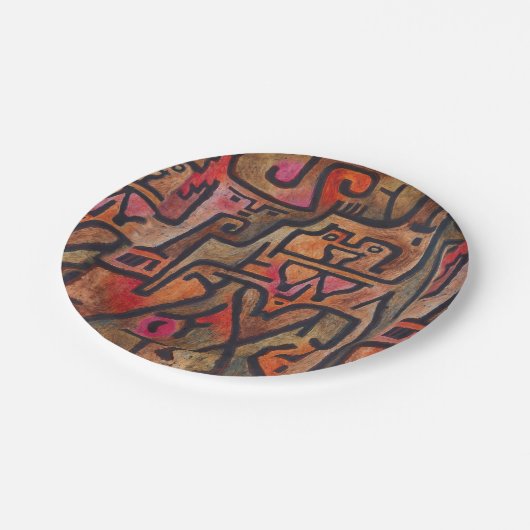 クレー抽象芸術フォレスト表現主義アモダンート ペーパープレート (アングル)