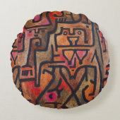 クレー抽象芸術フォレスト表現主義アモダンート ラウンドクッション (正面)