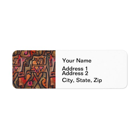 クレー抽象芸術フォレスト表現主義アモダンート ラベル (正面)