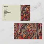 クレー抽象芸術フォレスト表現主義アモダンート 名刺 (正面/裏面)