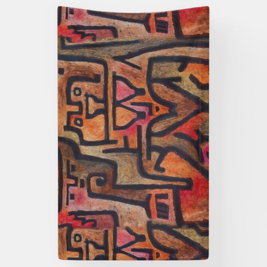 クレー抽象芸術フォレスト表現主義アモダンート 横断幕 (縦)