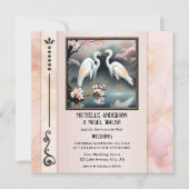 クレー日本のンエグレットロマン結婚ティック 招待状 (正面)