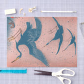 クレー日本のンティッシュペーパー青とピンク 薄葉紙 (クラフト)