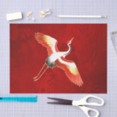 クレー日本のンレッドさくらんぼ花 薄葉紙 (クラフト)