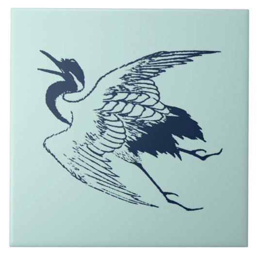 クレー日本のンヴィンテージスケッチ タイル (正面)