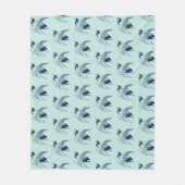 クレー日本のンヴィンテージスケッチ フリースブランケット (正面)