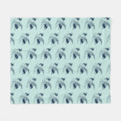 クレー日本のンヴィンテージスケッチ フリースブランケット (正面(横))