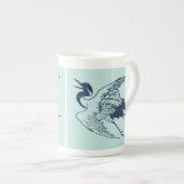 クレー日本のンヴィンテージスケッチ ボーンチャイナマグカップ (正面右)