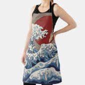 クレー日本のン波イラストレーション伝統的C エプロン (インサイチュ)
