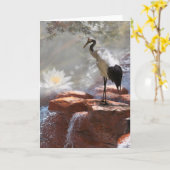 クレー日本のン「長寿」 カード (黄色い花)