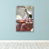 クレー日本のン「長寿」 キャンバスプリント (インサイチュ (ウッドフロア))