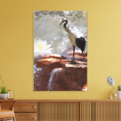 クレー日本のン「長寿」 キャンバスプリント (インサイチュ (リビング))