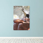 クレー日本のン「長寿」 キャンバスプリント (インサイチュ (ウッドフロア))