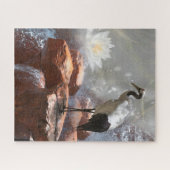 クレー日本のン「長寿」 ジグソーパズル (横)