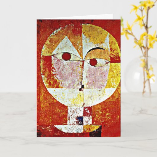 クレー語 – セネシオ カード (黄色い花)