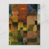 クレー赤と白ドメ絵画ス ポストカード (正面)