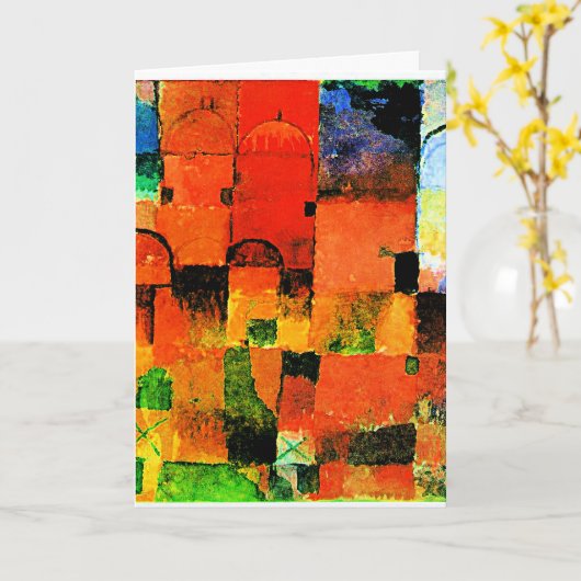 クレー赤と白- Domes 2021大 カード (黄色い花)