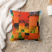 クレー赤と白- Domes 2021大 クッション (ブランケット)