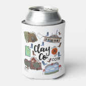 クレー郡 缶クーラー (缶正面)