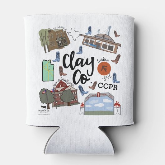 クレー郡 缶クーラー (裏面)