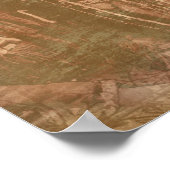 クレー預言先住民アメリカインディアンのカップル ポスター (角)