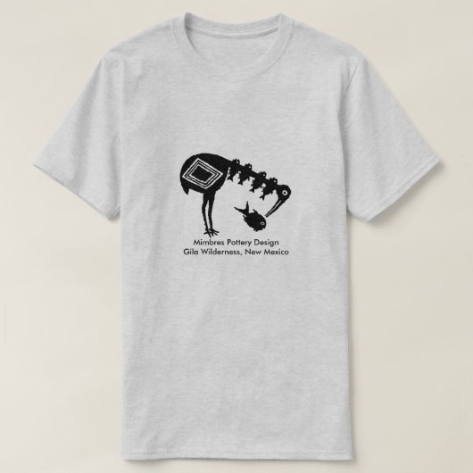 クレー食べンの魚 – ミンブレス陶器デザイン Tシャツ (デザイン正面)