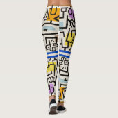 クレー・インスパイア抽象芸術アートレギンス レギンス (裏面)