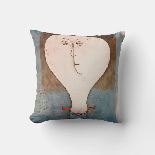 クレー・ガールの恐怖 クッション (正面)