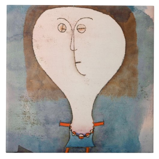 クレー・ガールの恐怖 タイル (正面)