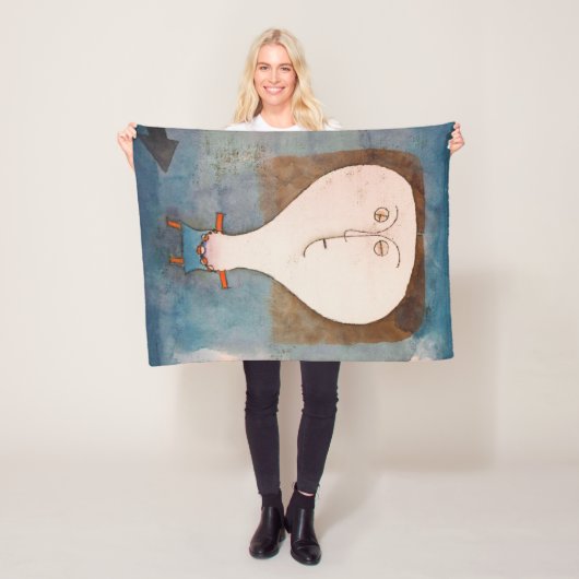 クレー・ガールの恐怖 フリースブランケット (インサイチュ)