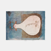 クレー・ガールの恐怖 フリースブランケット (正面(横))