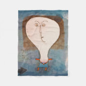 クレー・ガールの恐怖 フリースブランケット (正面)