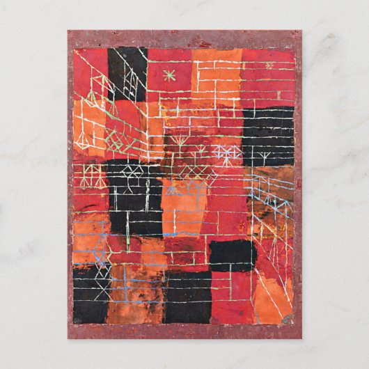 クレー - コンフィギュレーション、抽象芸術 ポストカード (正面)