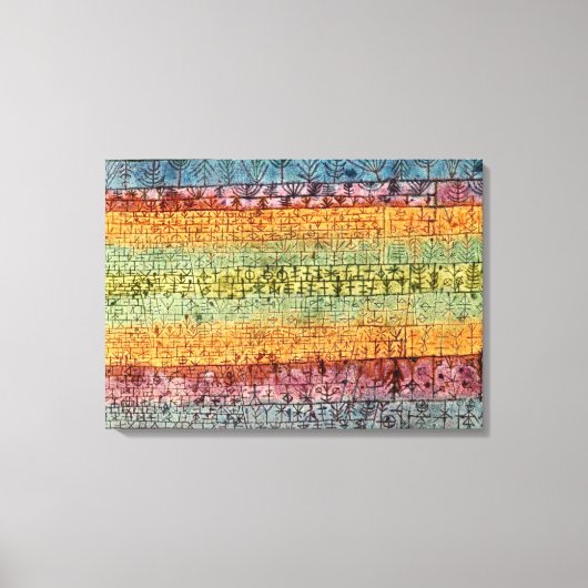 クレー – ツリー子供部屋 キャンバスプリント (正面)