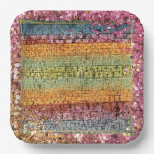 クレー – ツリー子供部屋 ペーパープレート (正面)