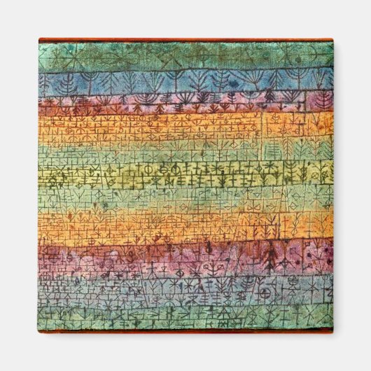 クレー – ツリー子供部屋 マグネット (正面)