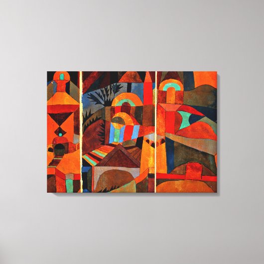 クレー – テンプルガーデンズ キャンバスプリント (正面)