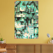 クレー – ドリームシティ、抽象芸術アート、 キャンバスプリント (インサイチュ (リビング))