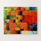 クレー – ド赤と白ーム ジグソーパズル (横)