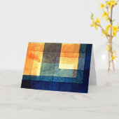 クレー – ハウスオンザウォーター カード (黄色い花)