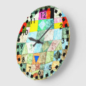 クレー – フリーンドリシズスピエルアナゴリア ラージ壁時計 (傾斜)