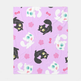 クレー&プチタキュードルブランケット（ピンク） フリースブランケット