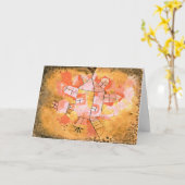 クレー – リボルブハウス–1921 カード (黄色い花)