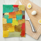 クレー – 南部（チュニジア）ガーデン キッチンタオル (四つ折り)