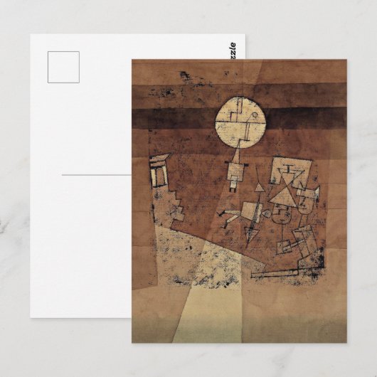 クレー – 月遊、 ポストカード (正面/裏面)