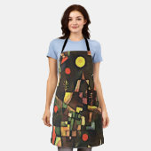 クレー – 満月 エプロン (着用した状態)