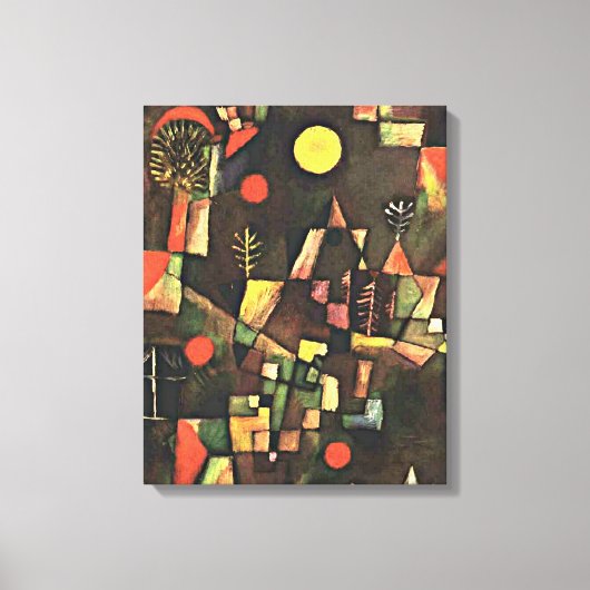 クレー – 満月 キャンバスプリント (正面)