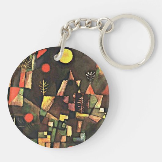 クレー – 満月 キーホルダー (裏面)